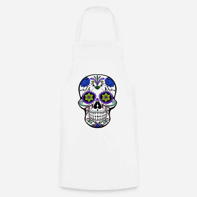 Mexican skull - Cooking Apron - white