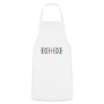 Love, Liebe, I love you, ich liebe Dich - Kochschürze - Weiß - Vorne - AI Model Male 185 dark (185cm)