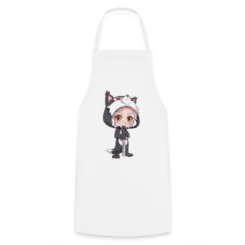 MOSBIES Schattenwolf Cosplay Schwert Geschenk - Kochschürze - Weiß - Vorne - AI Model Male 185 dark (185cm)