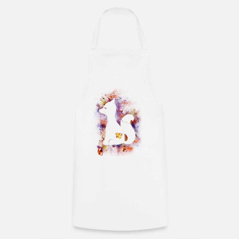 Couleur renard chip - Tablier de cuisine - blanc