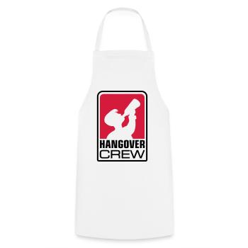 hangover crew logo - Kochschürze - Weiß - Vorne - AI Model Male 185 dark (185cm)