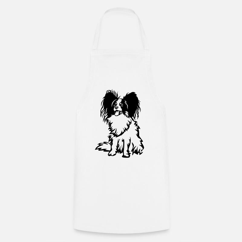Papillon - Cooking Apron - white