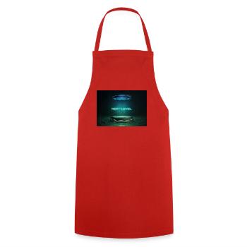 Next Level Neon Portal - Kochschürze - Rot - Vorne - AI Model Male 185 dark (185cm)