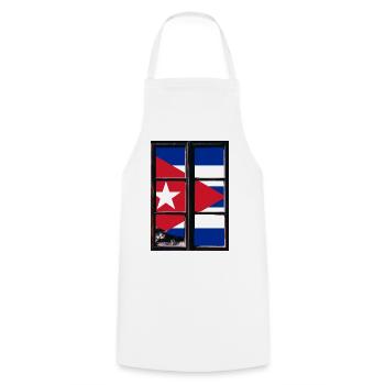 Kuba Flagge Karibik Urlaub Cuba Reise Havanna - Kochschürze - Weiß - Vorne - AI Model Male 185 dark (185cm)