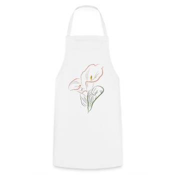 CALLA mix AutmnOrange2 - Tablier de cuisine - blanc - Devant - AI Model Male 185 dark (185cm)