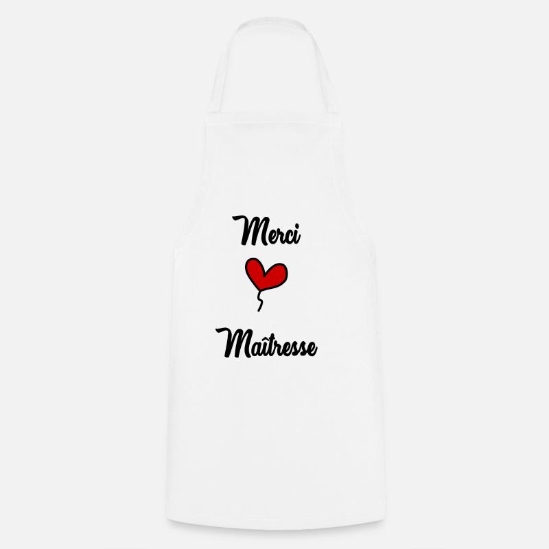 MERCI. MAÎTRESSE - Tablier de cuisine - blanc
