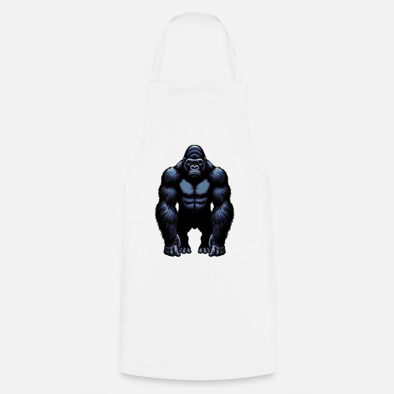 Gorilla - Kochschürze - Weiß