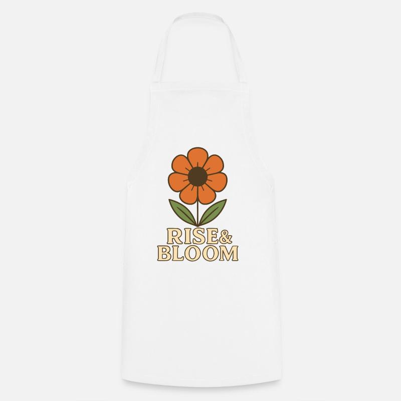 Rise & Bloom - Cooking Apron - white