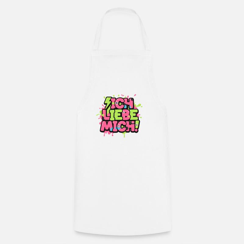 Je m’aime Graffiti Design - Tablier de cuisine - blanc