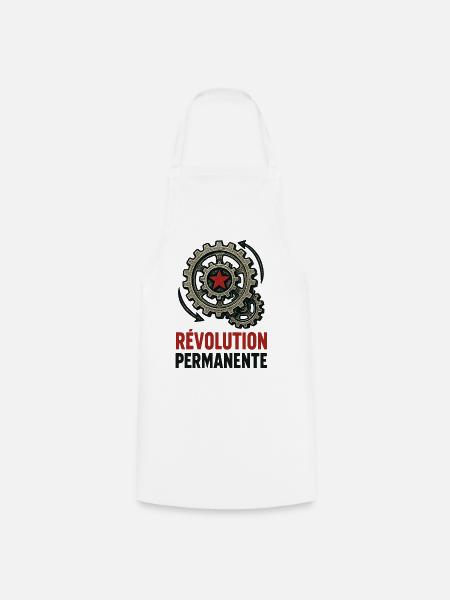 Permanente Revolution - Kochschürze - Weiß
