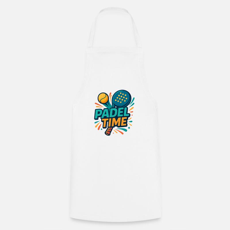 Padel Time Color Explosion - Cooking Apron - white