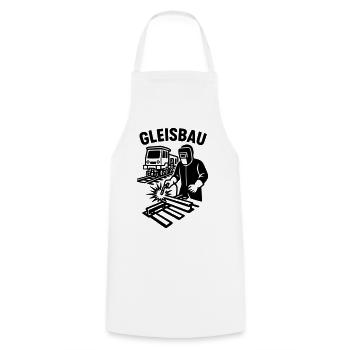 gleisbau beruf - Kochschürze - Weiß - Vorne - AI Model Male 185 dark (185cm)
