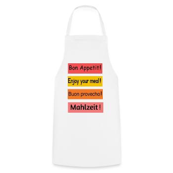 Guten_Appetit - Tablier de cuisine - blanc - Devant - AI Model Male 185 dark (185cm)