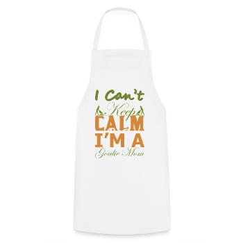 Cadeau drôle de maman gardien – Chemise Je n’arrive pas à garder son calme - Tablier de cuisine - blanc - Devant - AI Model Male 185 dark (185cm)