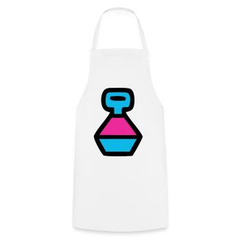  Retro Trinkflasche 90er Pop Art - Kochschürze - Weiß - Vorne - AI Model Male 185 dark (185cm)