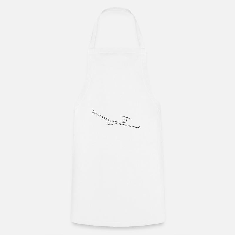 Glider Glider Gliding Glider - Cooking Apron - white