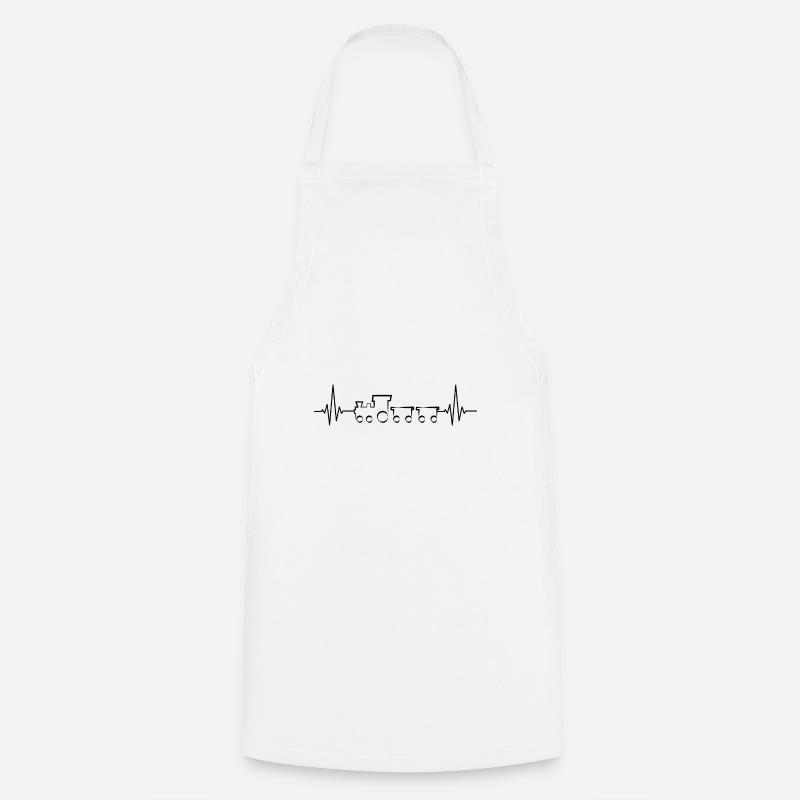 Train train train conducteurs de train - Tablier de cuisine - blanc