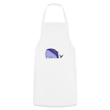 Monique Soiffard - Cooking Apron - white - Front - AI Model Male 185 dark (185cm)