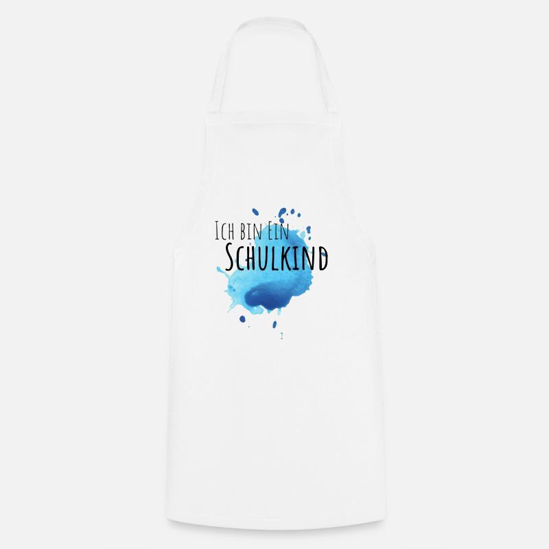Ich bin ein Schulkind - Kochschürze - Weiß