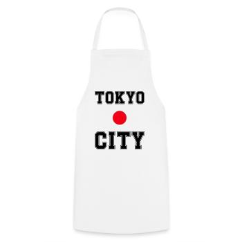 tokyo city japan - Kochschürze - Weiß - Vorne - AI Model Male 185 dark (185cm)