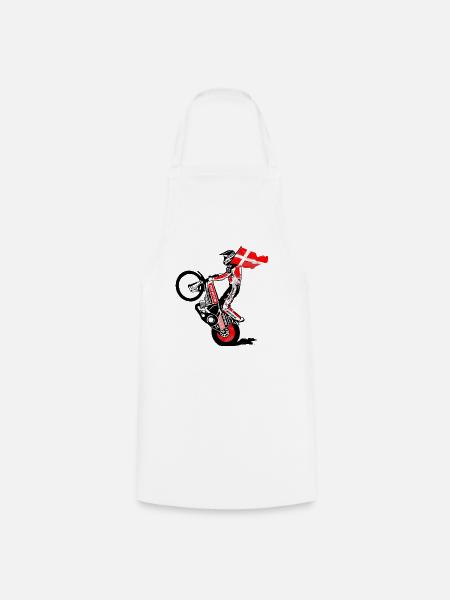 Speedway Driver - Denmark - Kochschürze - Weiß