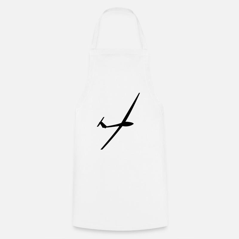 Glider Glider Gliding Glider - Cooking Apron - white