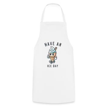 Bonne journée - Tablier de cuisine - blanc - Devant - AI Model Male 185 dark (185cm)