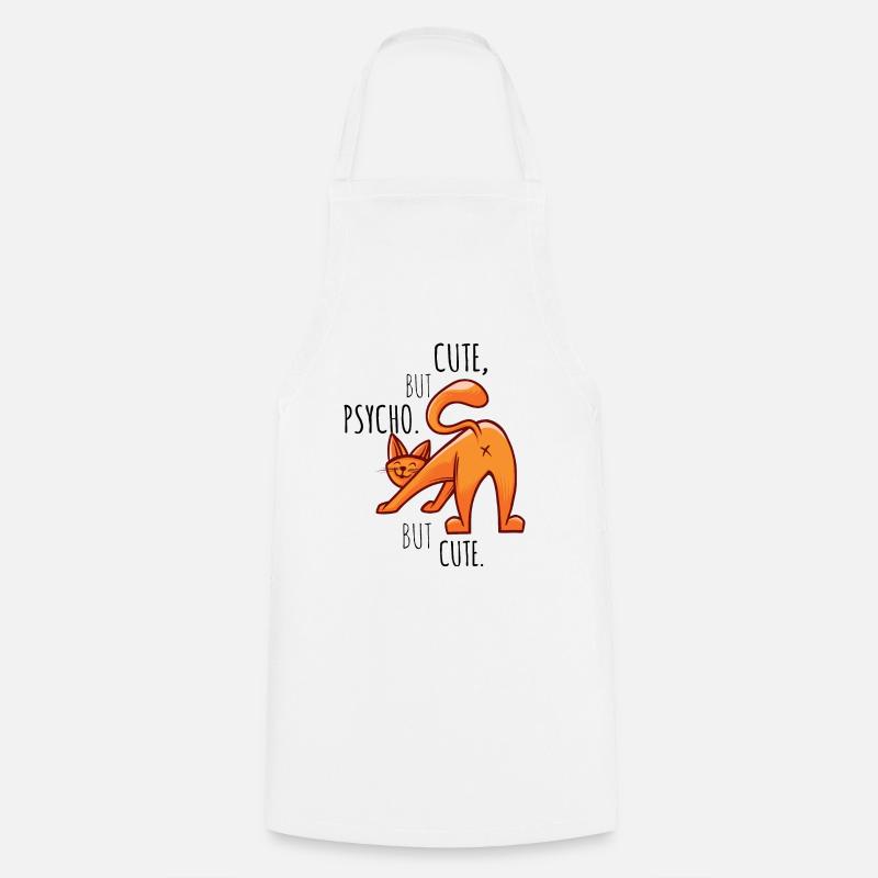 Chat Cadeau Drôle de sort - Tablier de cuisine - blanc