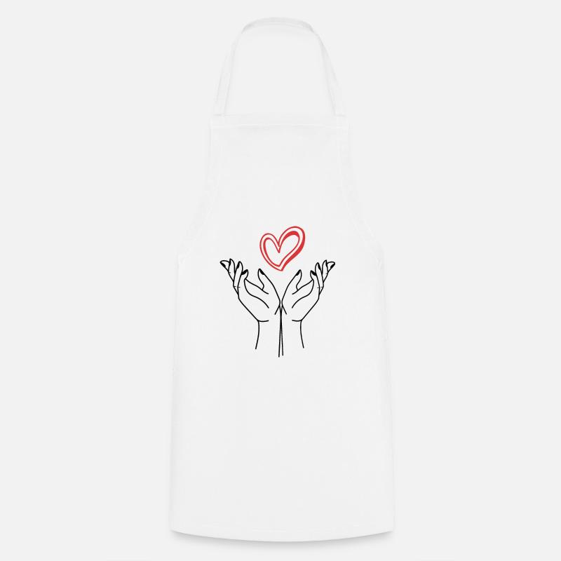 Mains - Tablier de cuisine - blanc