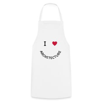 Architecture - Cooking Apron - white - Front - AI Model Male 185 dark (185cm)