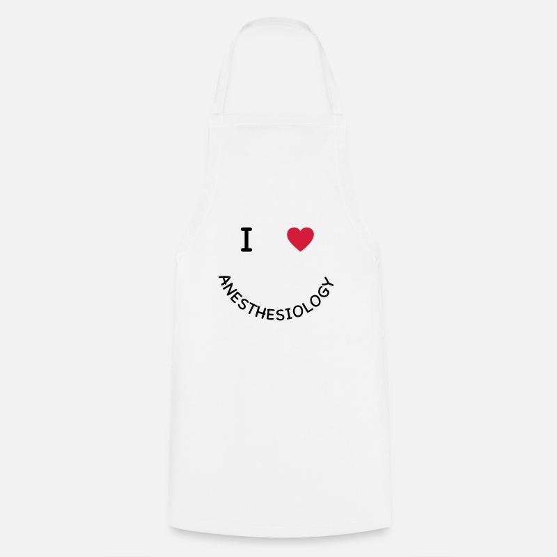 anesthesia - Cooking Apron - white
