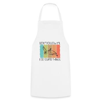 Turtle turtle - Cooking Apron - white - Front - AI Model Male 185 dark (185cm)