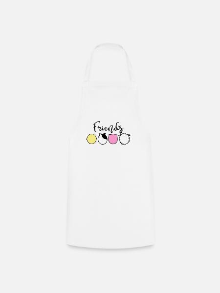 Animals are friends - no food - Vegetarier Vegan - Kochschürze - Weiß