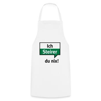 Je Styrie - vous nix - Tablier de cuisine - blanc - Devant - AI Model Male 185 dark (185cm)