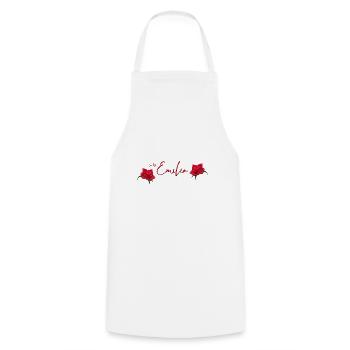 Emilia Birthday Emilia - Cooking Apron - white - Front - AI Model Male 185 dark (185cm)
