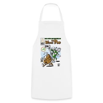 Shit comic - Cooking Apron - white - Front - AI Model Male 185 dark (185cm)