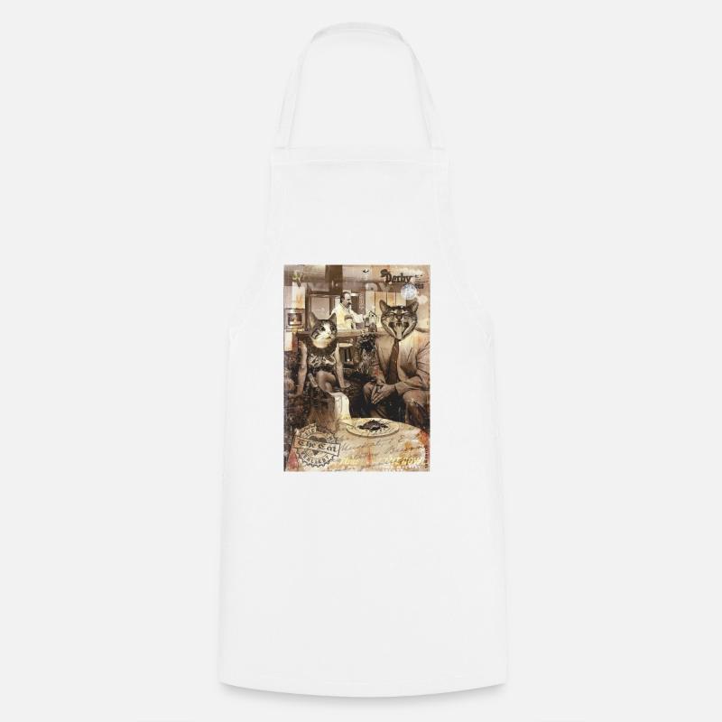 cats/cats - Cooking Apron - white