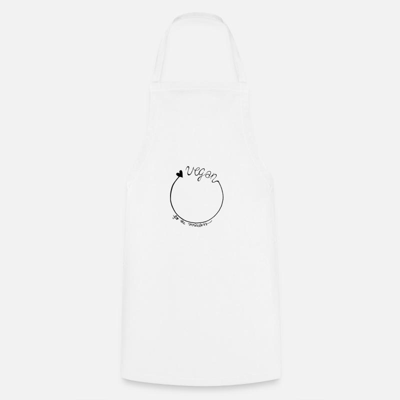 VEGAN for the voiceless Geschenk / Geschenkidee - Kochschürze - Weiß