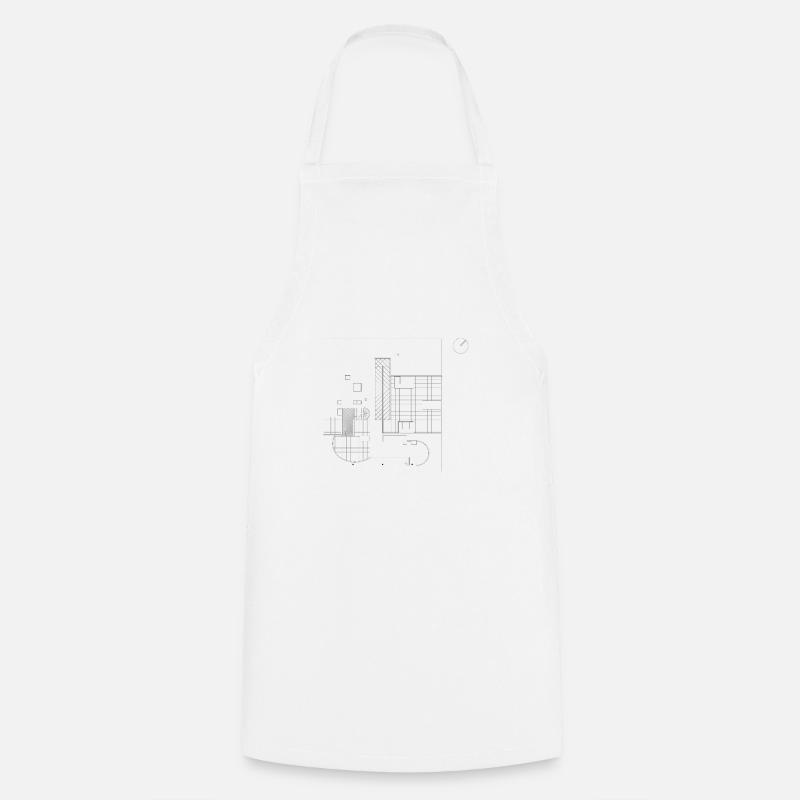 ARCHITECTURE Plan - Tablier de cuisine - blanc