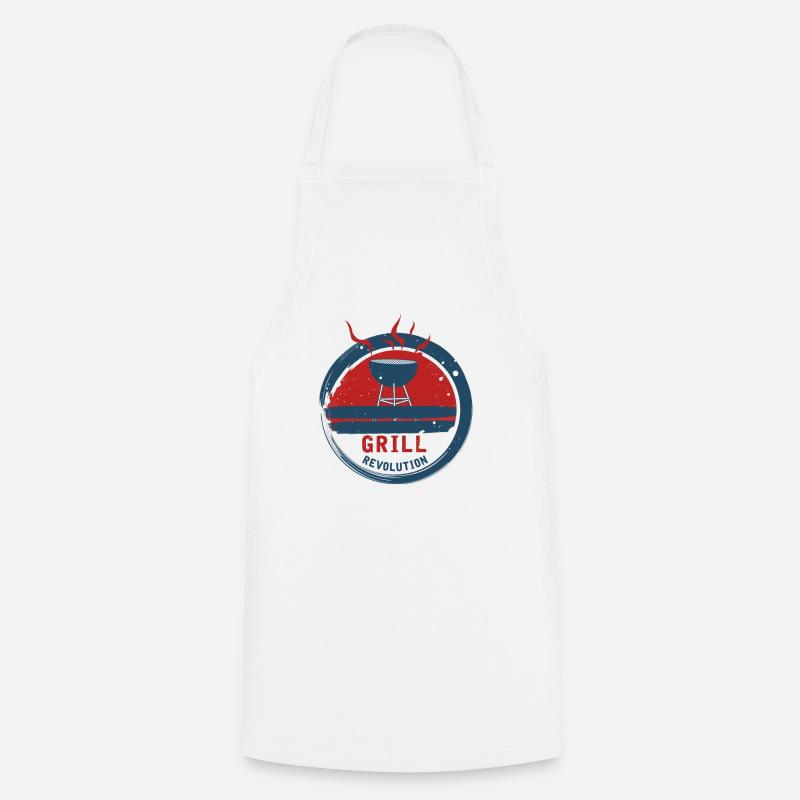BBQ Revolution - BBQ Revolution - BBQ - Tablier de cuisine - blanc