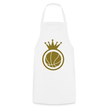 Basketball - Basket Ball - Game - Sport - Player - Cooking Apron - white - Front - AI Model Male 185 dark (185cm)