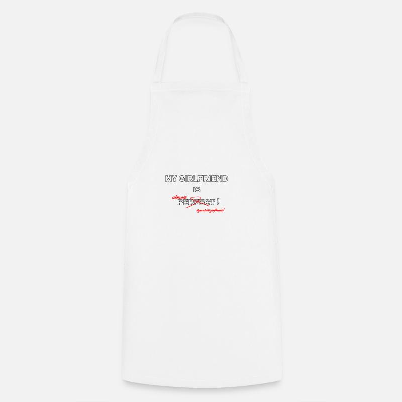 my girlfriend 2 - Cooking Apron - white