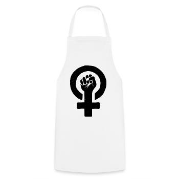 Please upload the design - Cooking Apron - white - Front - AI Model Male 185 dark (185cm)