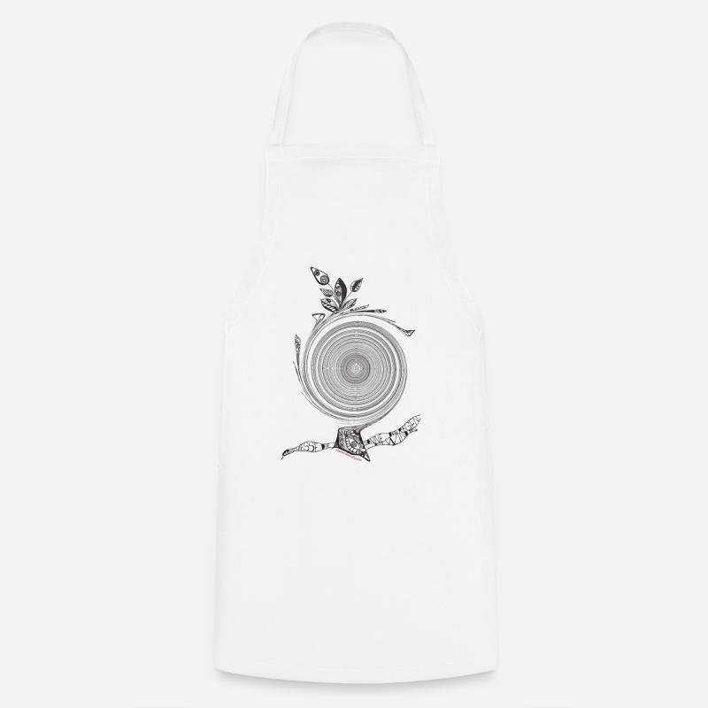 La puissance du milieu - Tablier de cuisine - blanc