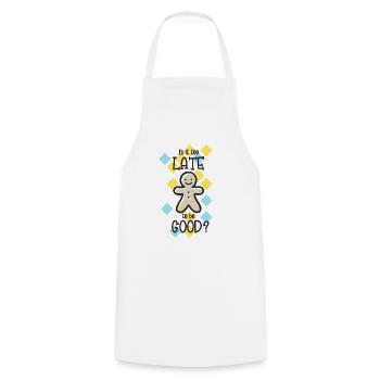 Conception de Noël avec cadeau de slogan - Tablier de cuisine - blanc - Devant - AI Model Male 185 dark (185cm)