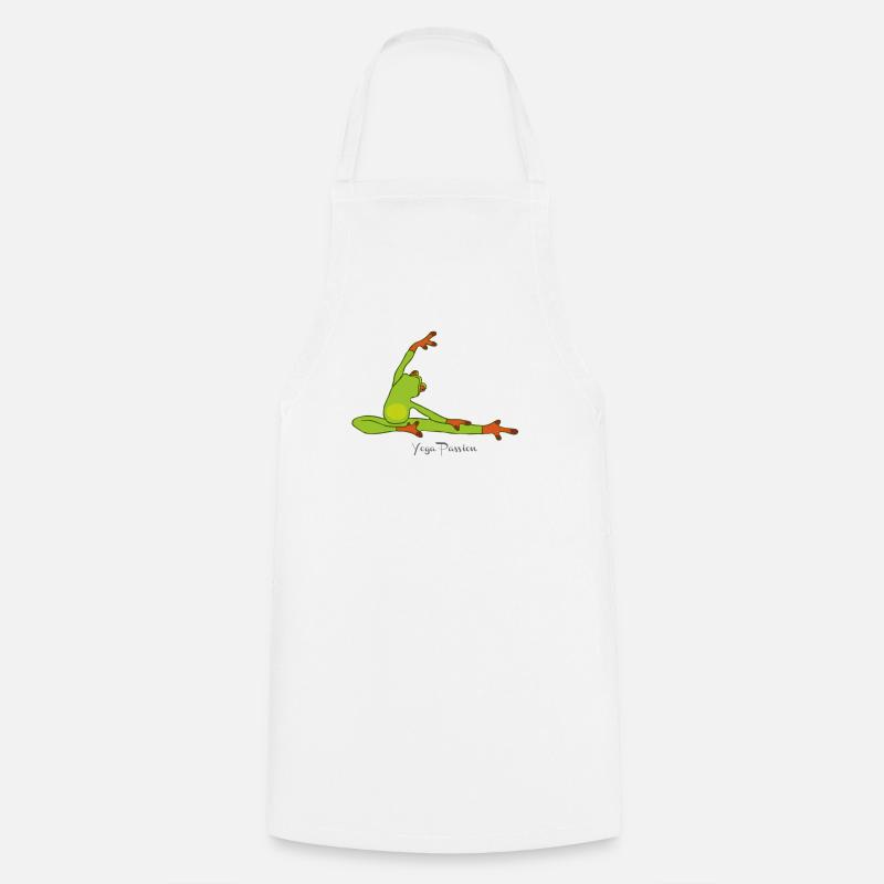 Frog Yoga Passion - Cooking Apron - white