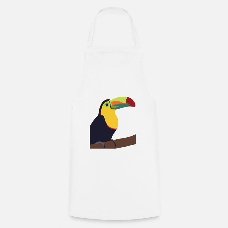 Timmy, le Toucan - Tablier de cuisine - blanc