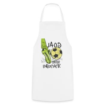 Football Inspires - Cooking Apron - white - Front - AI Model Male 185 dark (185cm)