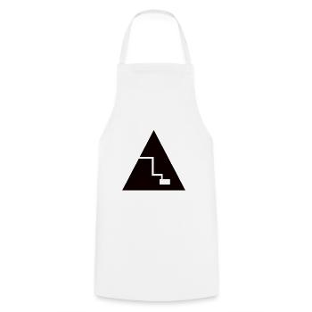 Pyramide - T-Shirt Design - Kochschürze - Weiß - Vorne - AI Model Male 185 dark (185cm)