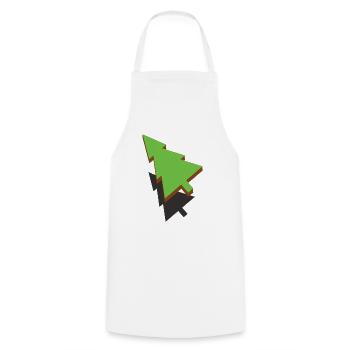 3d Christmas Tree - Cooking Apron - white - Front - AI Model Male 185 dark (185cm)